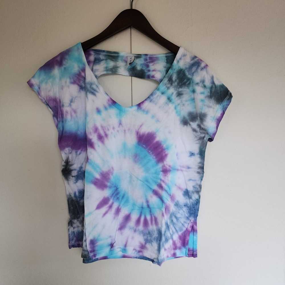 Upcycled Tie-dye Open Back Shirt - image 4