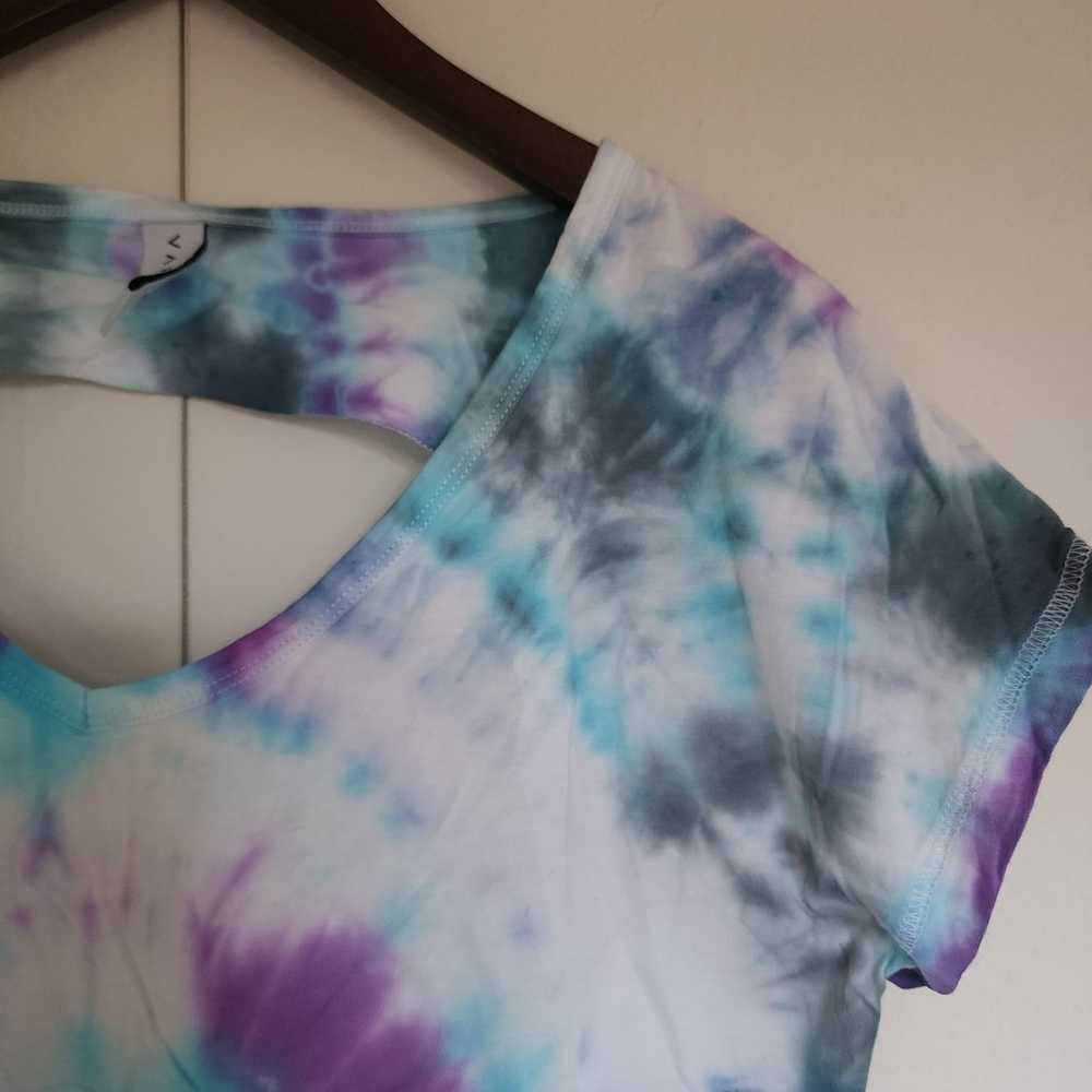 Upcycled Tie-dye Open Back Shirt - image 6