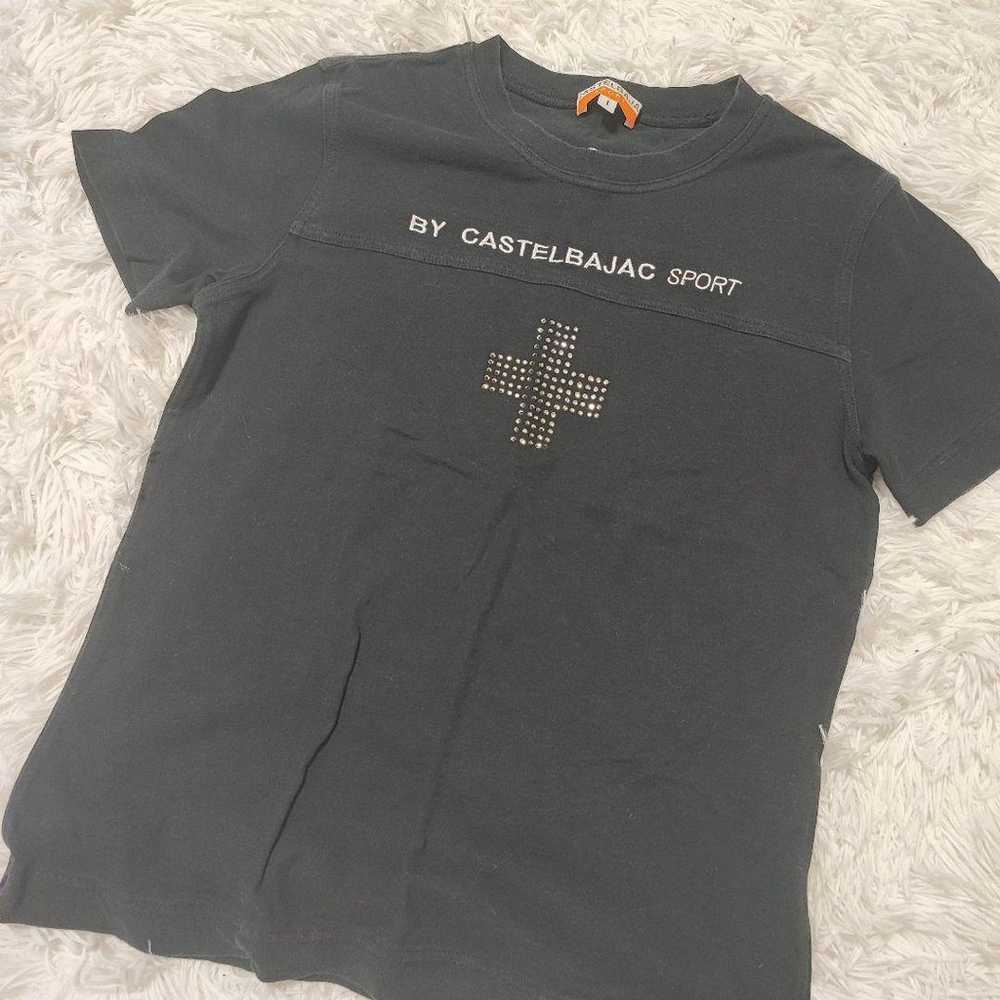 CASTELBAJAC【1】 Tops T-shirt Short-sleeve Black Pr… - image 2