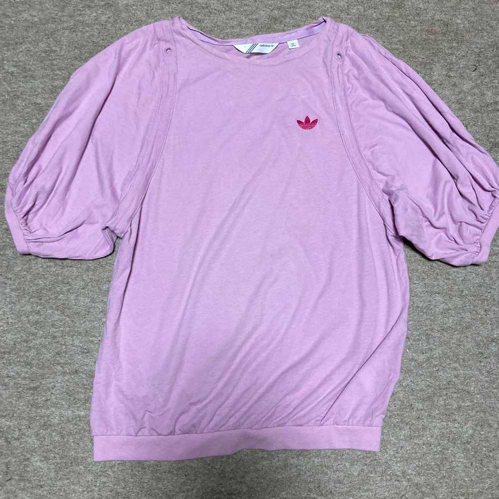 adidas Originals pink balloon sleeve cut-sleeve s… - image 1