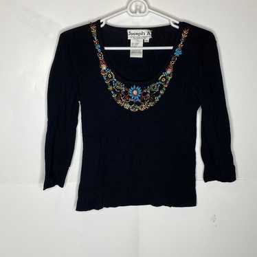 Vintage Joseph A embellished boho blouse