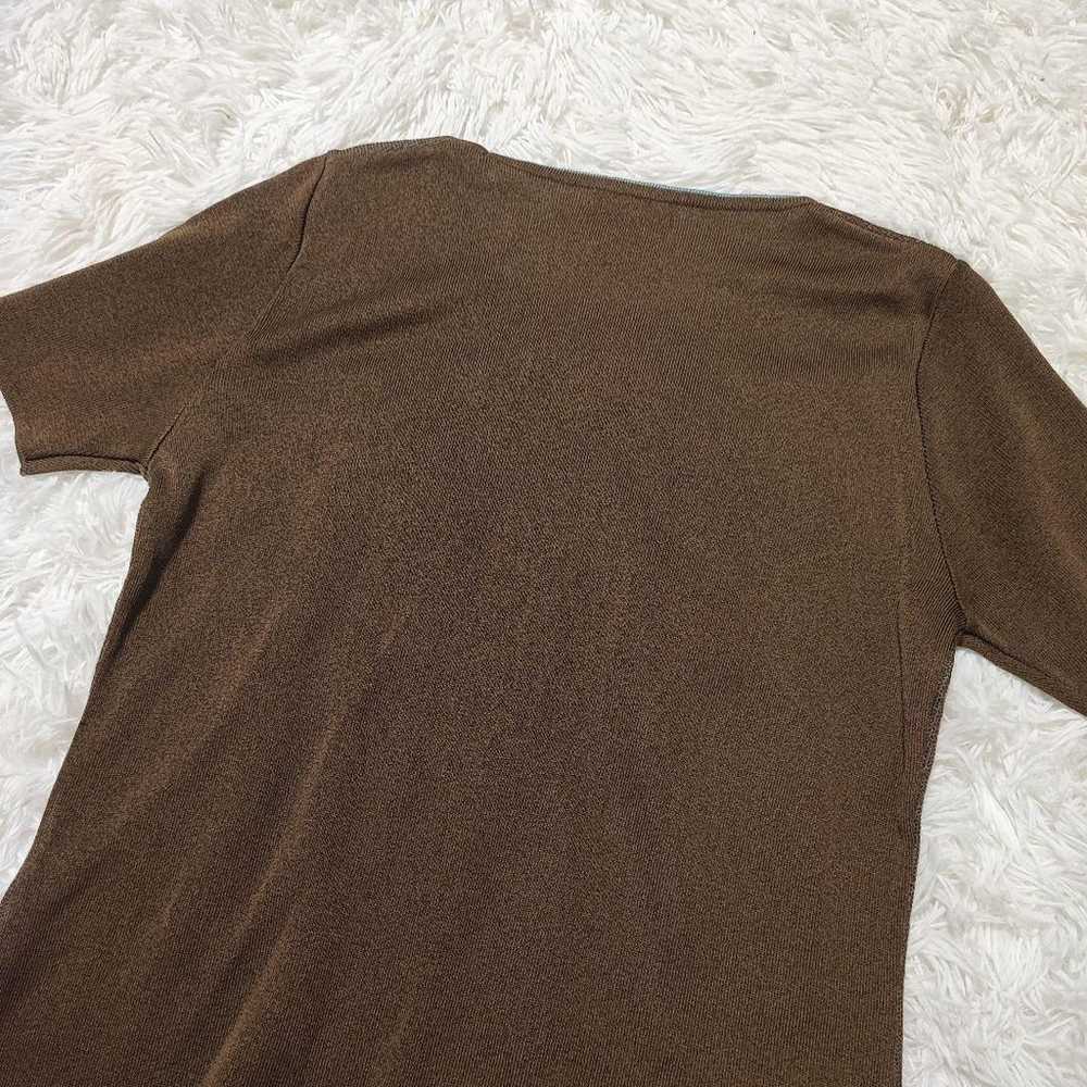 Tops [F] T-shirts Knit T-shirts Brown Retro - image 6