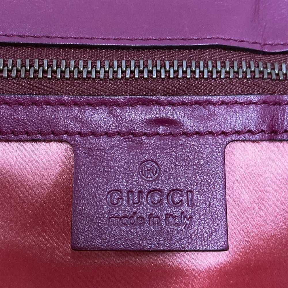 Purple Gucci Small Velvet GG Marmont Matelasse Cr… - image 6