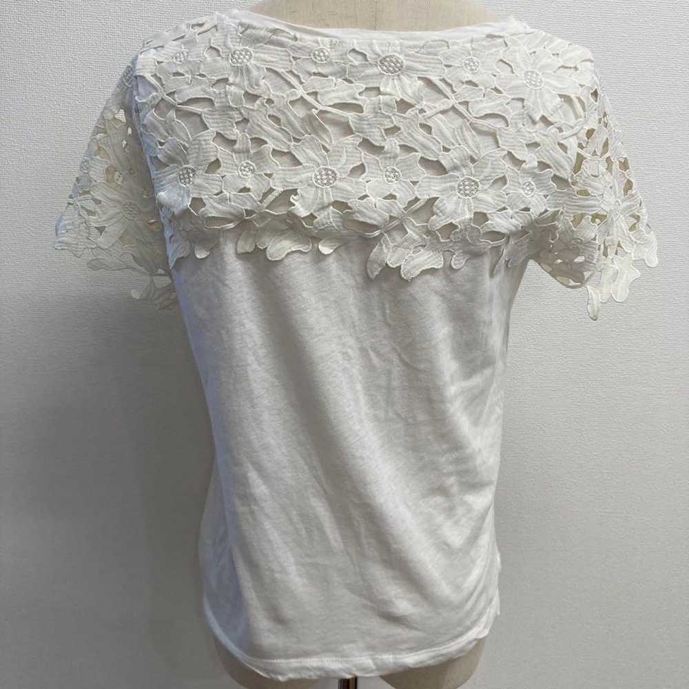 Natural Beauty Basic Floral Lace Cut Top - image 6