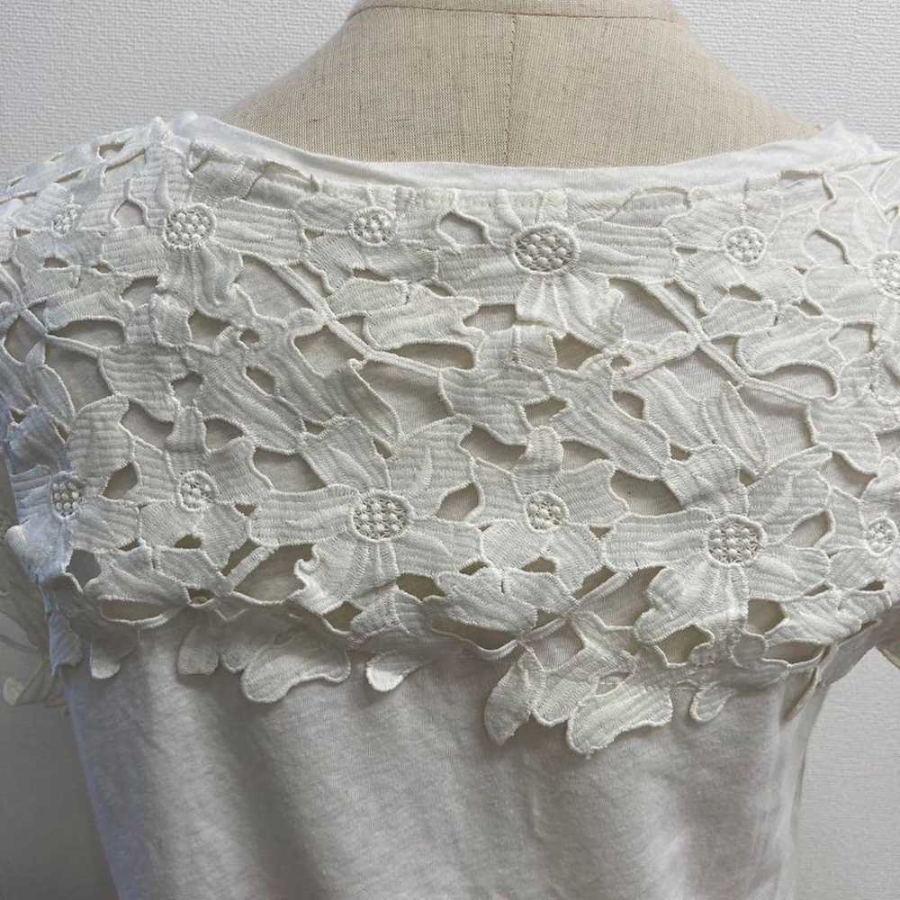 Natural Beauty Basic Floral Lace Cut Top - image 7