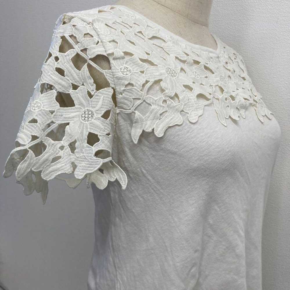 Natural Beauty Basic Floral Lace Cut Top - image 8