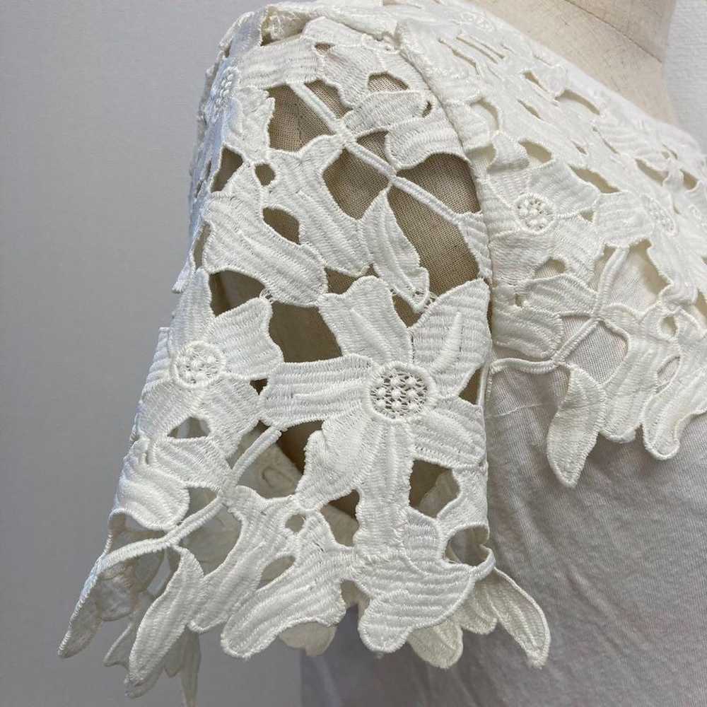 Natural Beauty Basic Floral Lace Cut Top - image 9