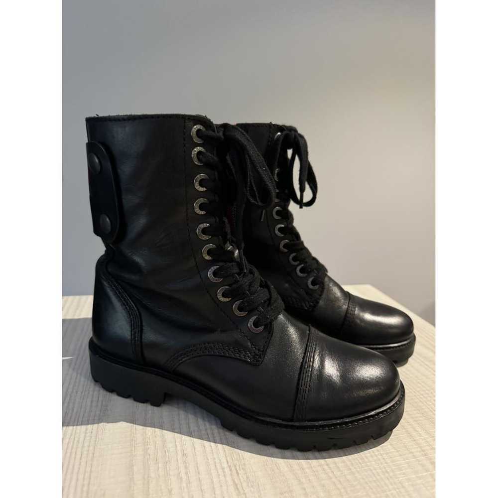 Zadig & Voltaire Joe leather biker boots - image 2