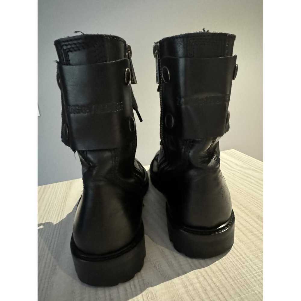 Zadig & Voltaire Joe leather biker boots - image 3