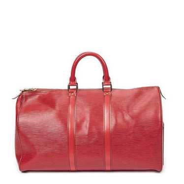 Louis Vuitton Keepall leather 24h bag - image 1