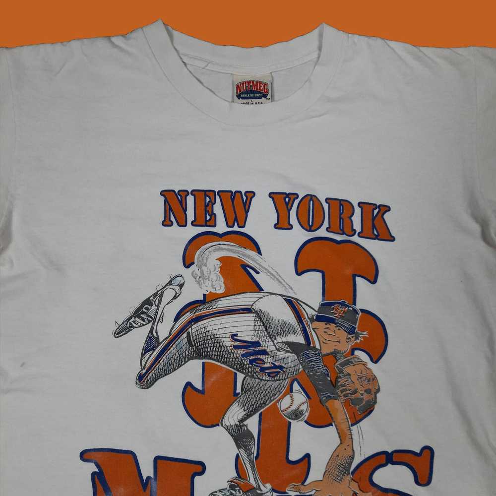 MLB × Nutmeg Vintage 90's New York METS Player Il… - image 5