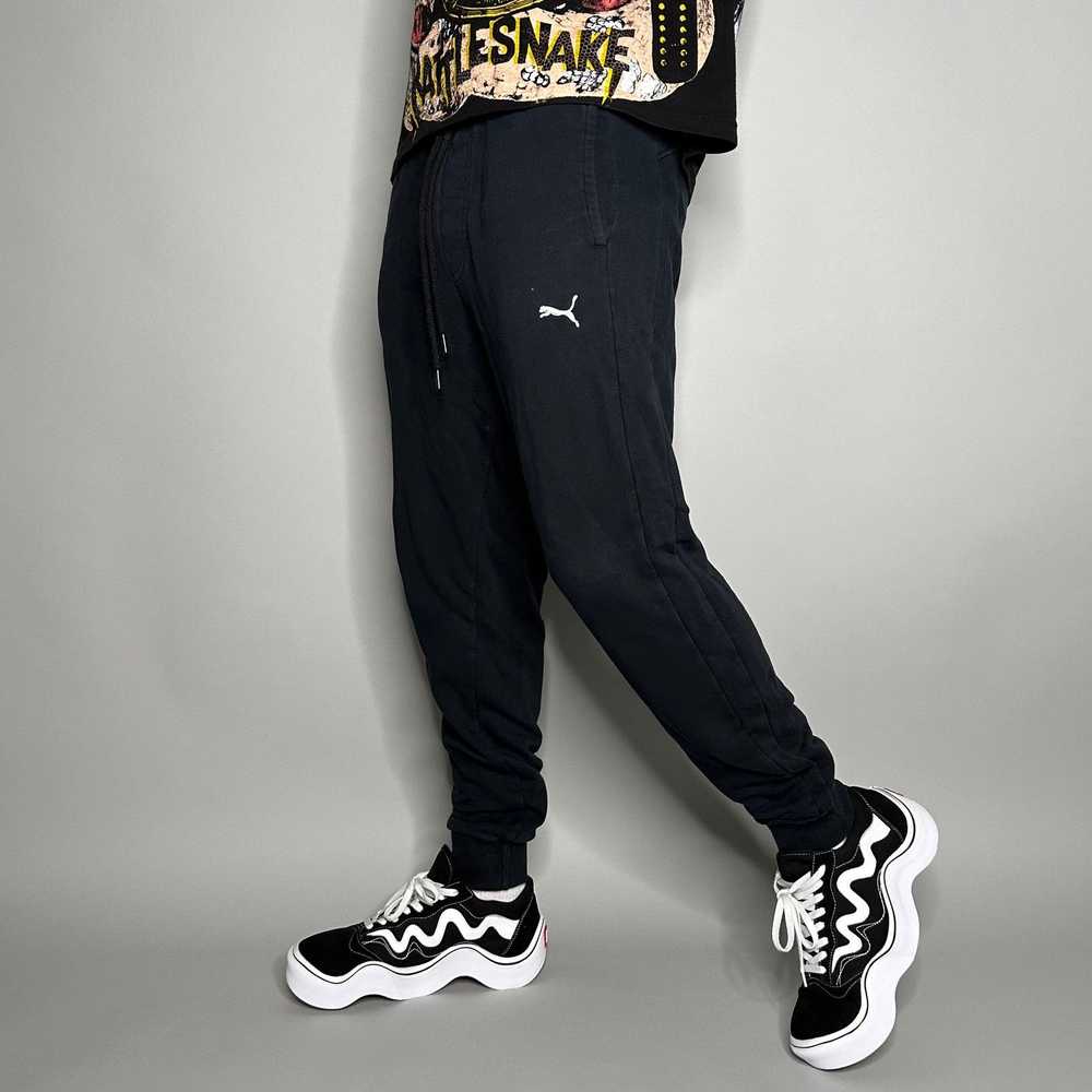 Puma × Streetwear × Vintage Puma Joggers Jet Blac… - image 1