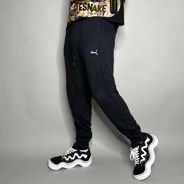 Puma × Streetwear × Vintage Puma Joggers Jet Blac… - image 1