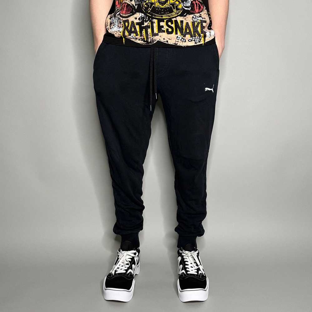 Puma × Streetwear × Vintage Puma Joggers Jet Blac… - image 2