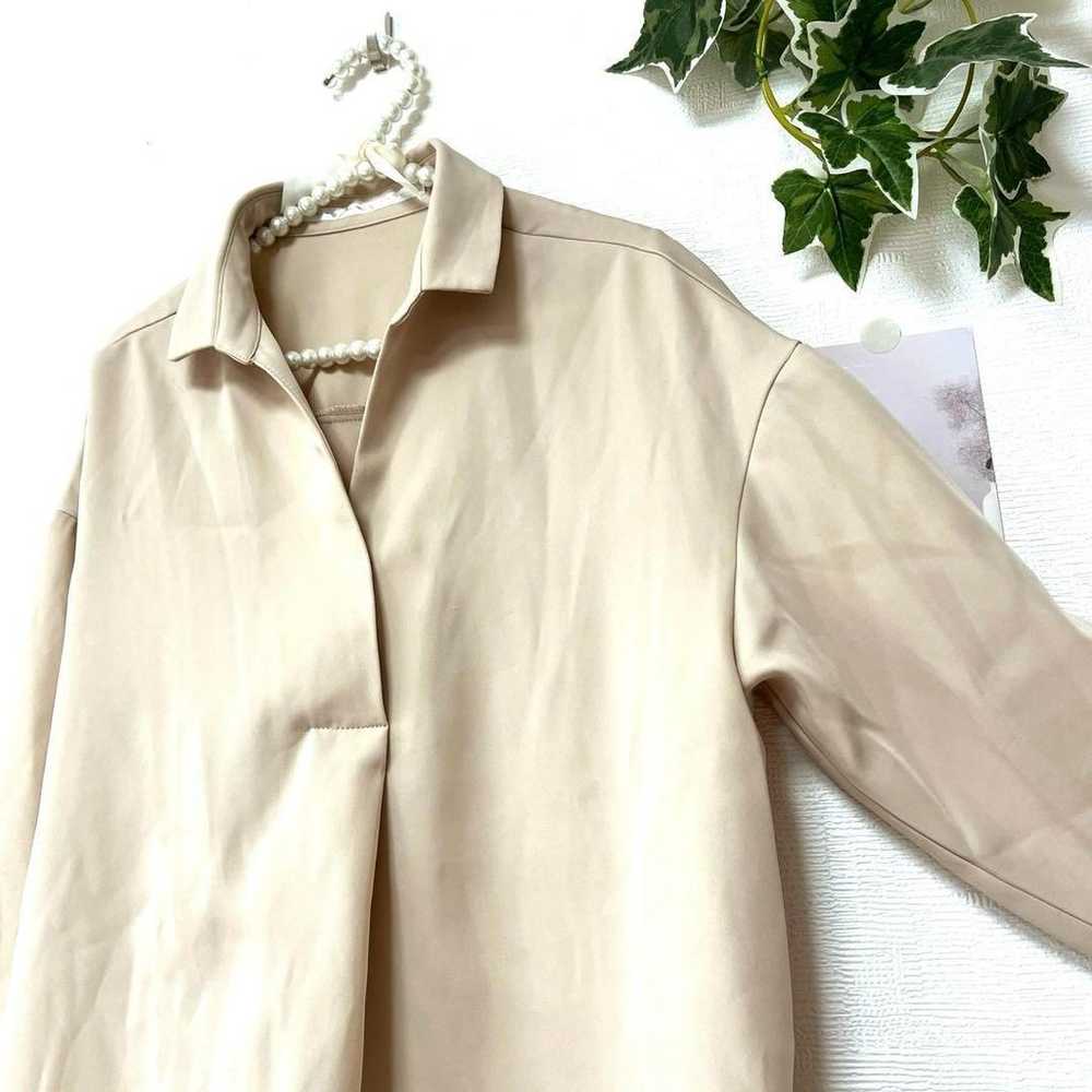 6270-1 FELISSIMO Skipper Blouse Solid Color M - image 3