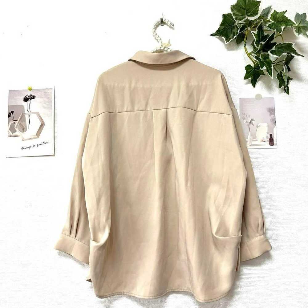 6270-1 FELISSIMO Skipper Blouse Solid Color M - image 5