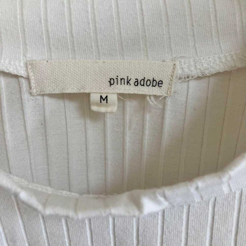 Pink adobe Ladies Long Sleeve M Size White. - image 10