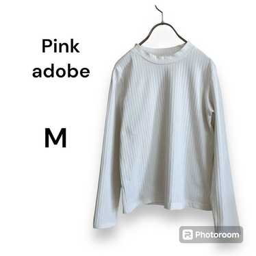 Pink adobe Ladies Long Sleeve M Size White. - image 1