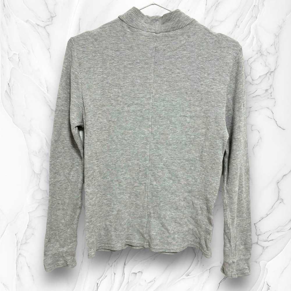 Adam Elpoe Long Sleeve Cut and Sewn Gray High Nec… - image 2