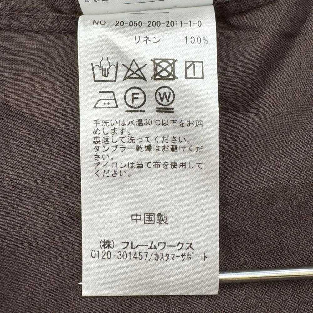 e387 [Spick and Span] 2 Brown Linen 100% Big Shir… - image 12