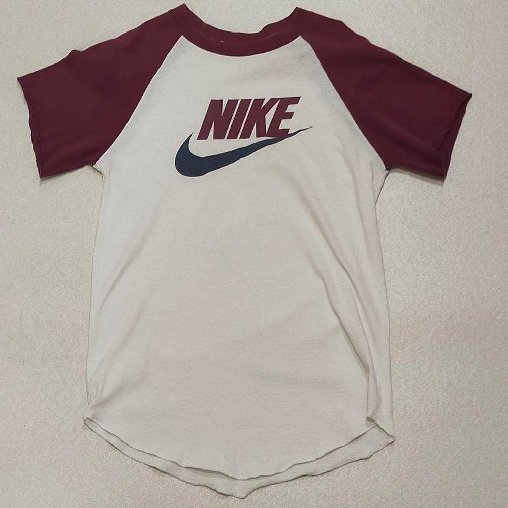 NIKE 90's 00's Raglan Ringer T-shirt - image 1