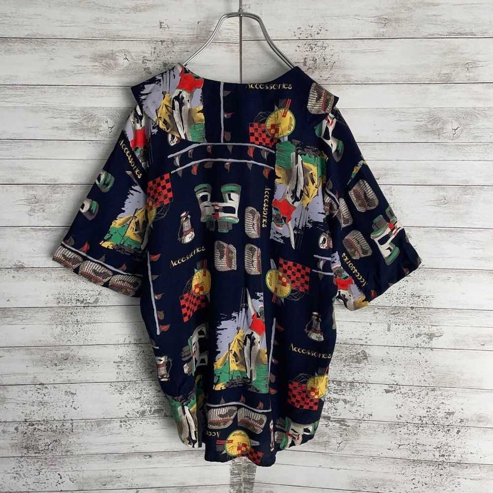 B1095 Vintage Short-Sleeve Shirt Retro Popular Cl… - image 5