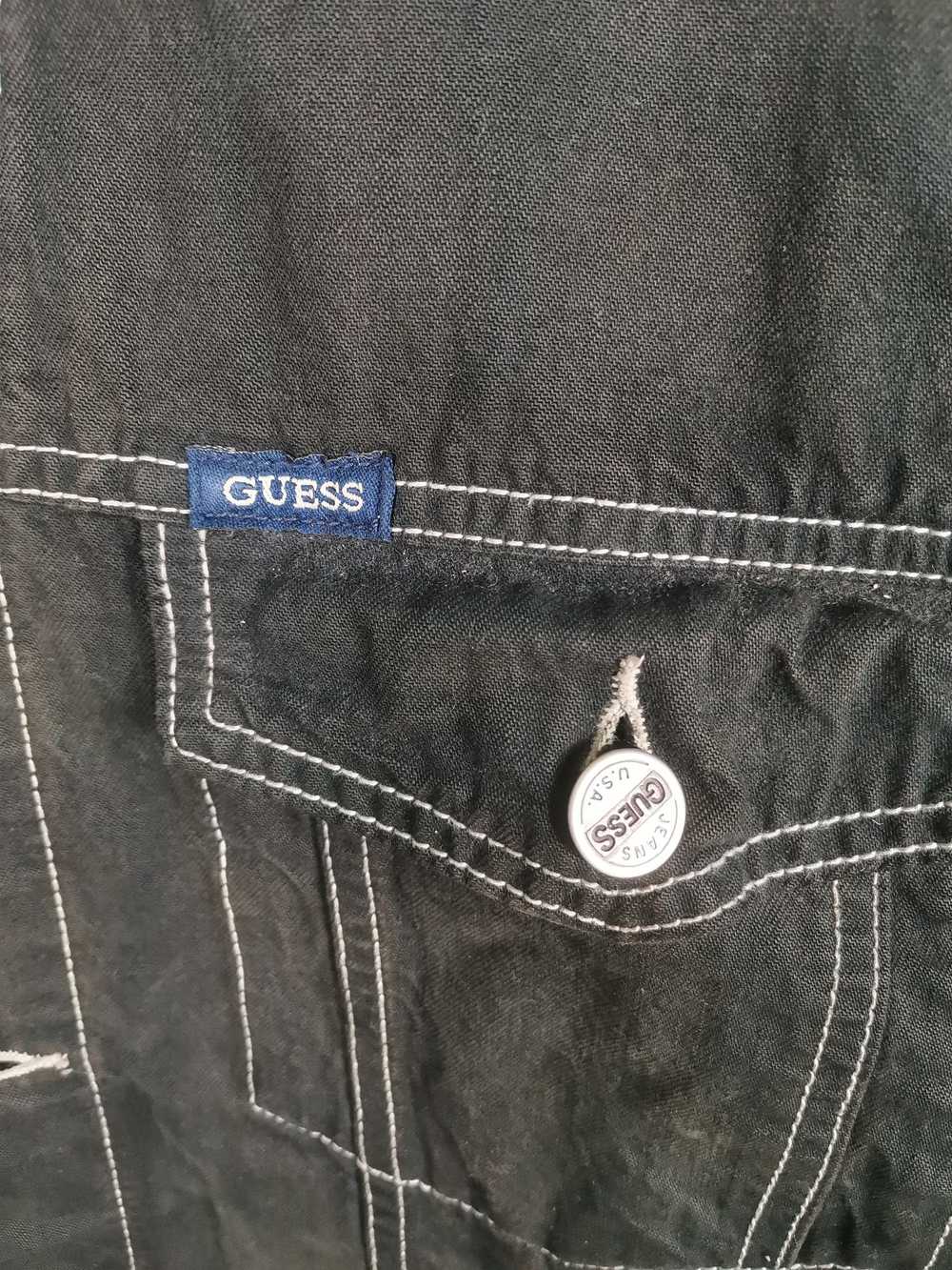 Denim Jacket × Guess × Streetwear Vintage Trashed… - image 2