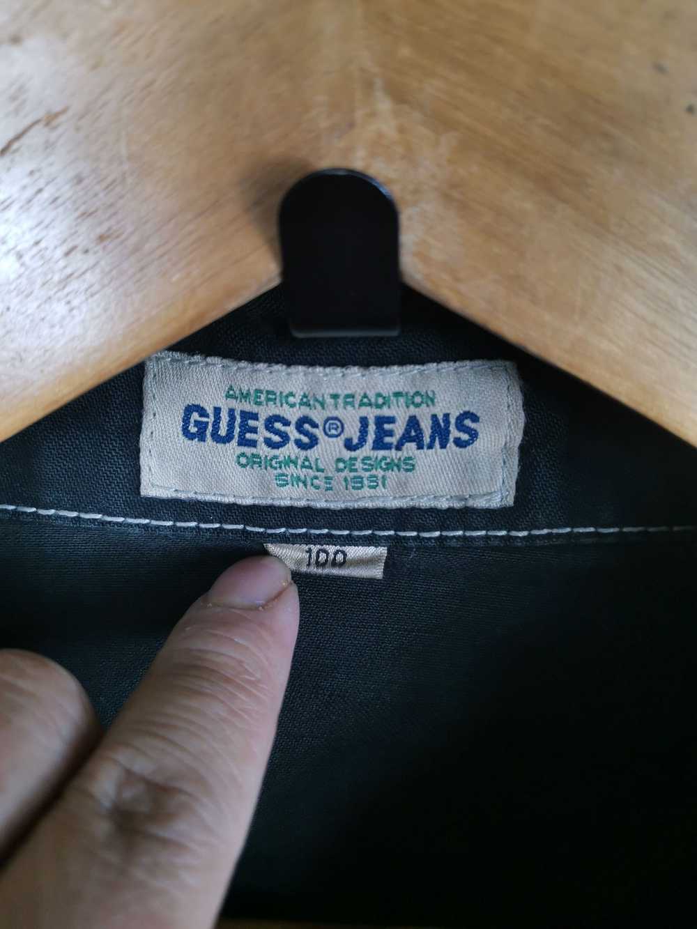 Denim Jacket × Guess × Streetwear Vintage Trashed… - image 6