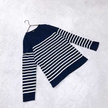 UNIQLO top, T-shirt, long-sleeve, striped, price … - image 1