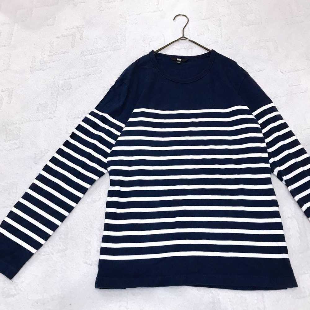 UNIQLO top, T-shirt, long-sleeve, striped, price … - image 3