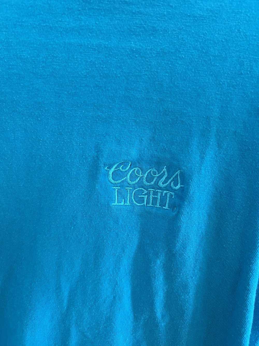 Hanes × Vintage 90s Vintage Coors Light Hanes Bee… - image 3