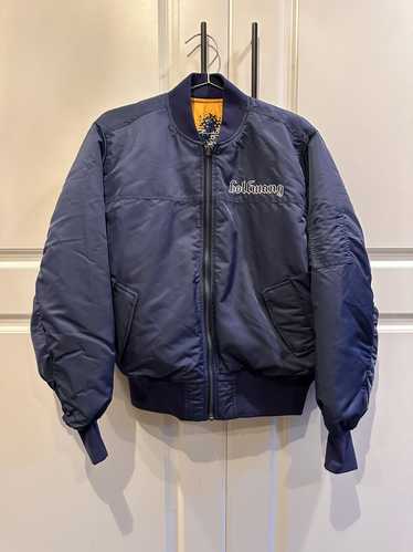 Golf Wang Navy Blue Golf Reversable Bomber Jacket