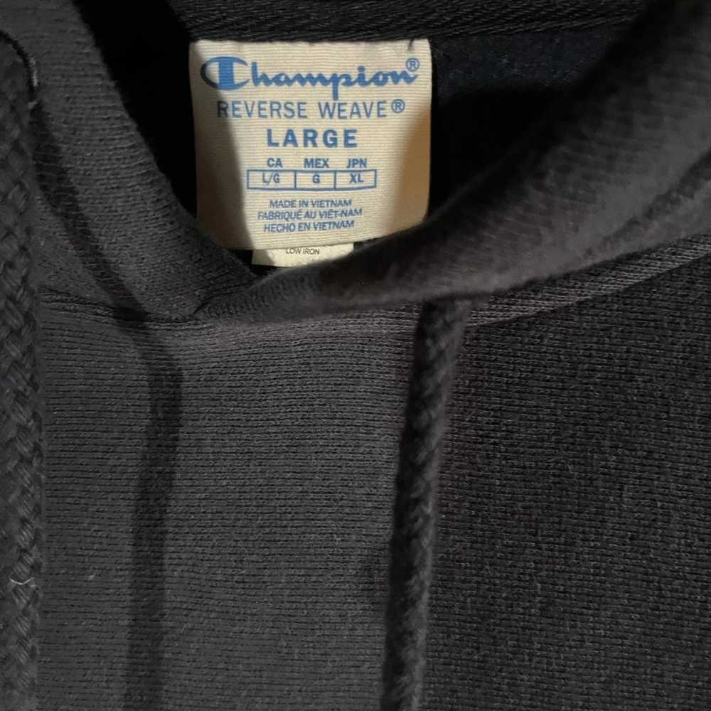 Yale Champion Reverse Weave Hoodie Blue Women Lar… - image 3