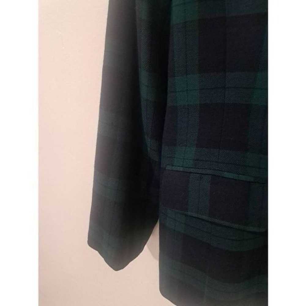 Vintage Evan picone women size14 green Scottish p… - image 3