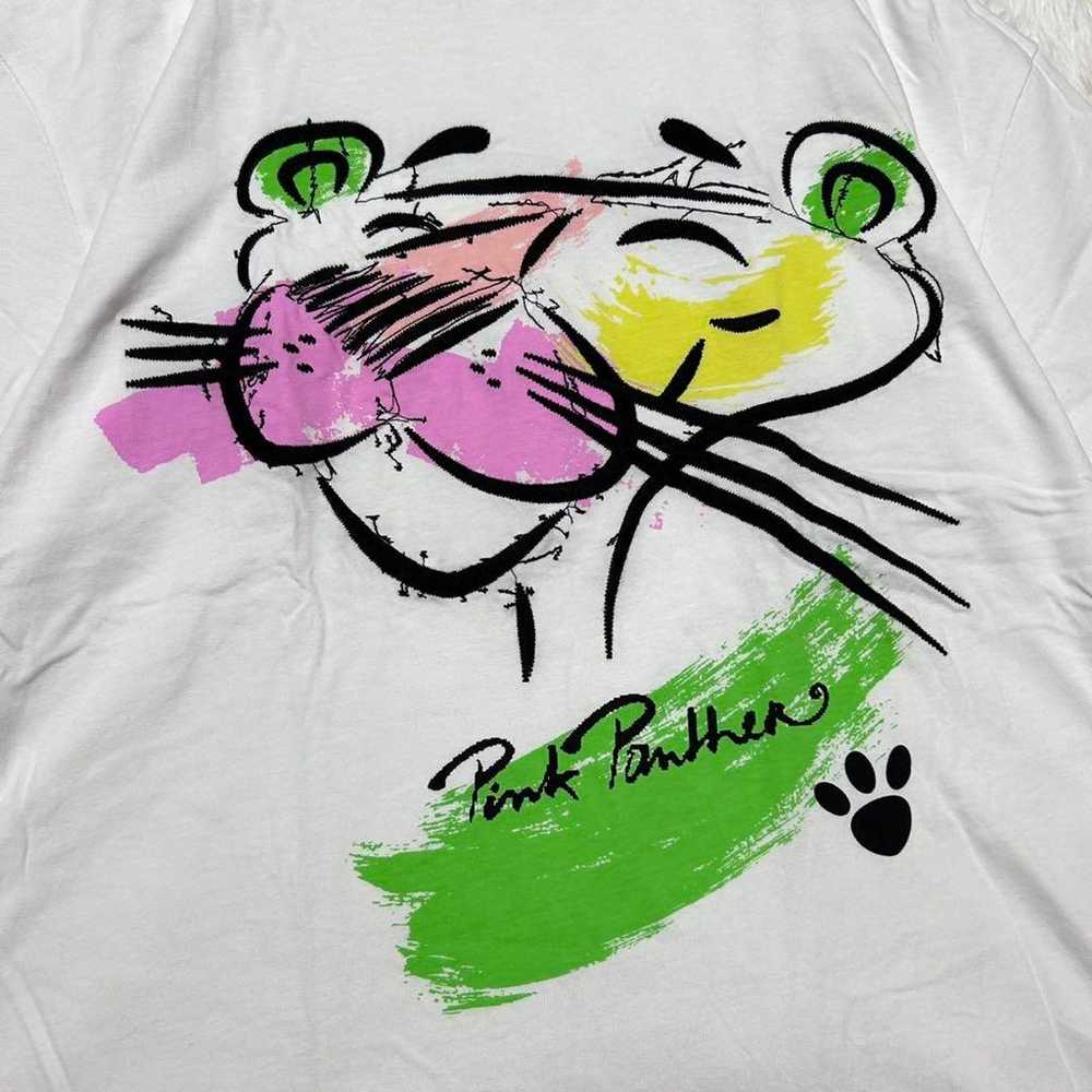 ♥ZARA♥ Zara (L) Pink Panther Embroidered Print T-… - image 4