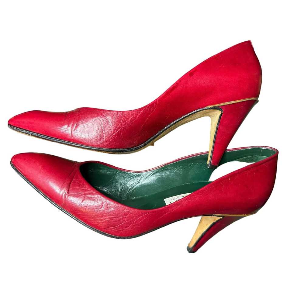 Gucci Gucci Capretto Heels in Claret IOB - image 9