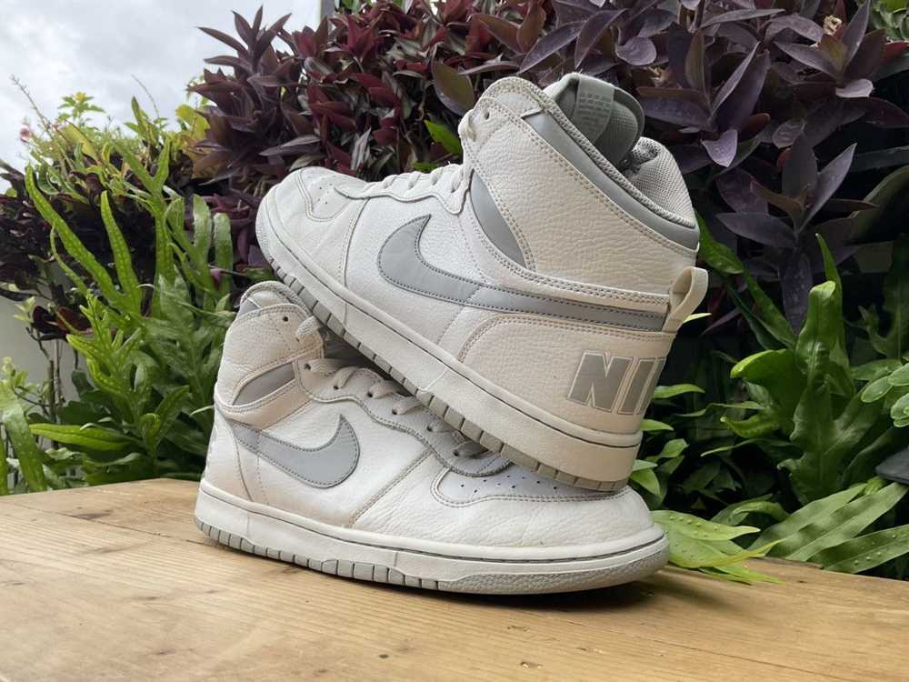 Nike 🔥 Rare Big Nike Dunk High White Wolf Grey - image 2