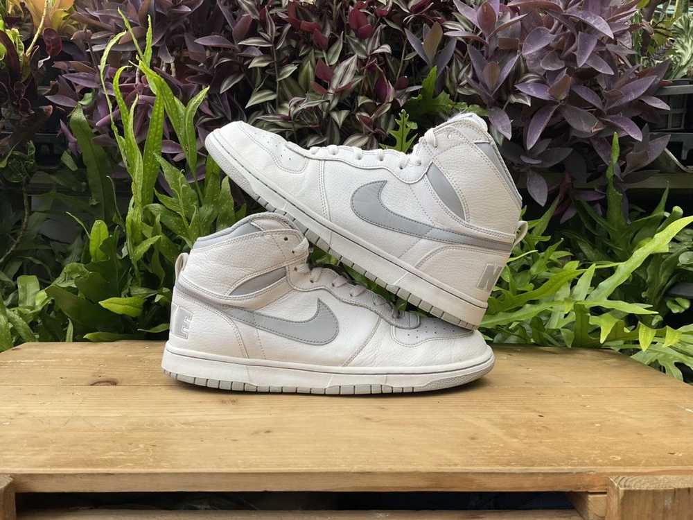 Nike 🔥 Rare Big Nike Dunk High White Wolf Grey - image 3