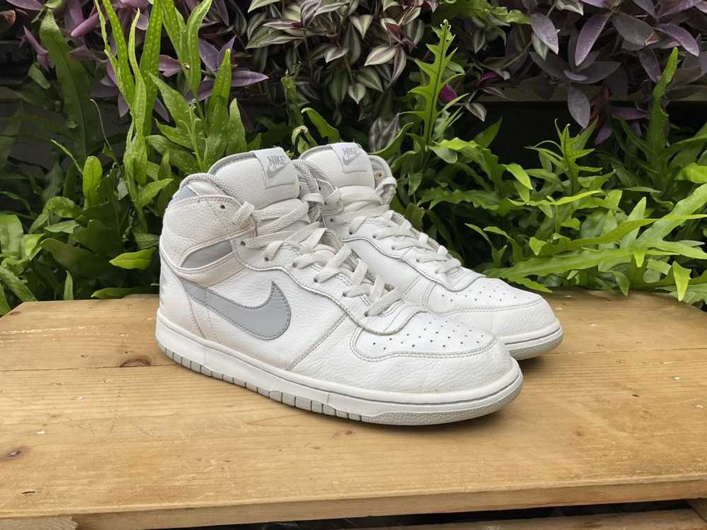 Nike 🔥 Rare Big Nike Dunk High White Wolf Grey - image 5