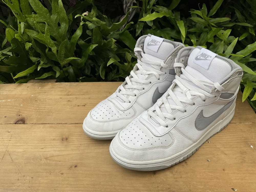 Nike 🔥 Rare Big Nike Dunk High White Wolf Grey - image 6