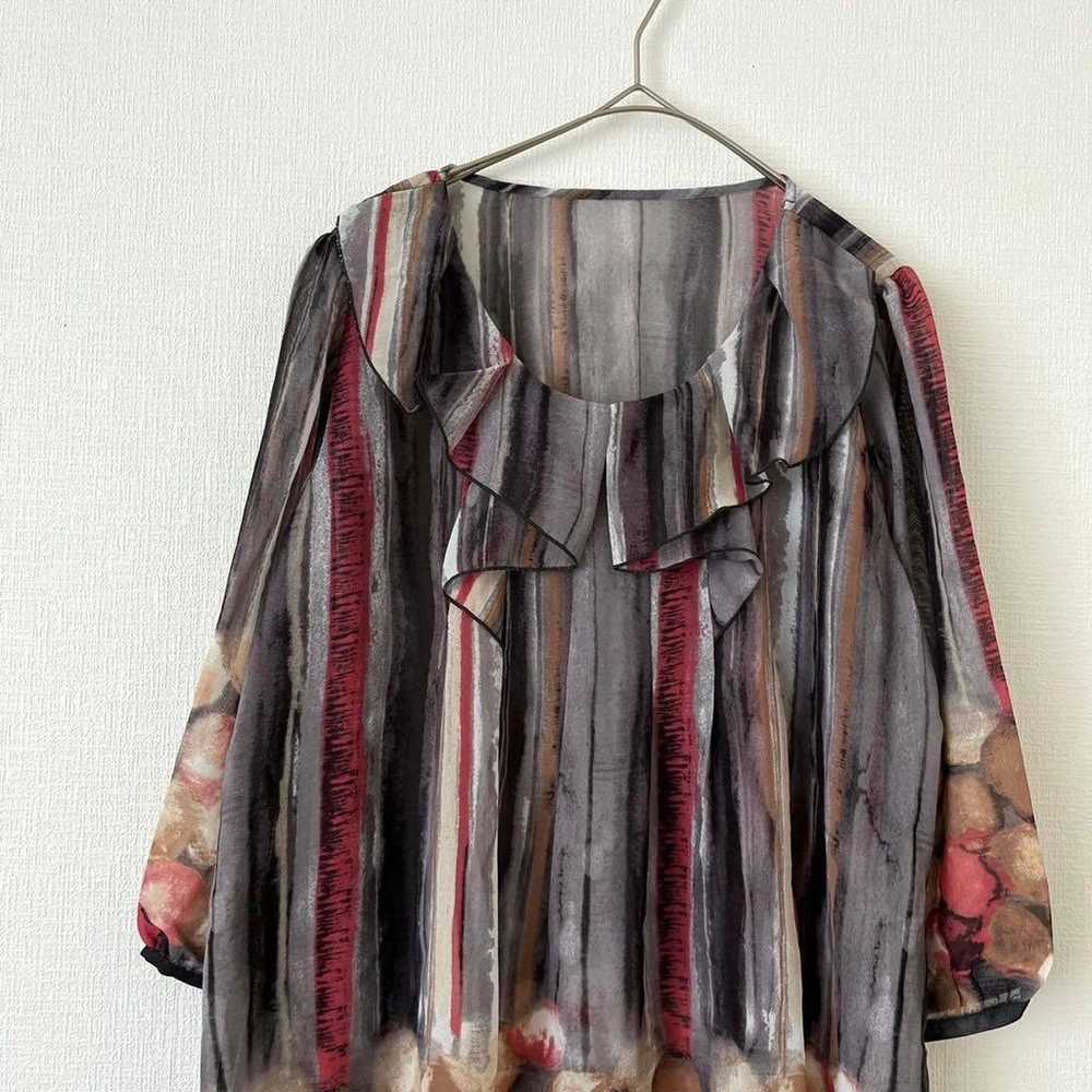 Blouse Tunic [LL] Plus Size Voluminous Sleeve All… - image 2