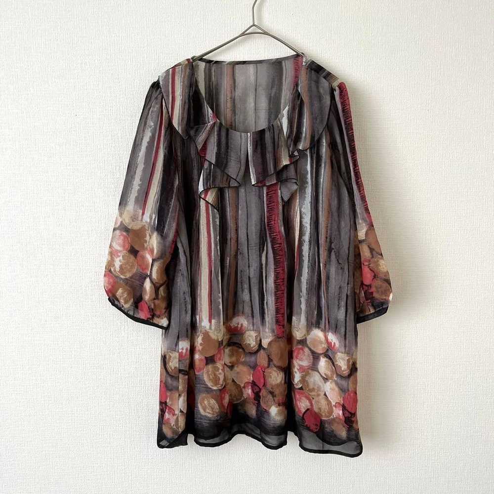 Blouse Tunic [LL] Plus Size Voluminous Sleeve All… - image 5