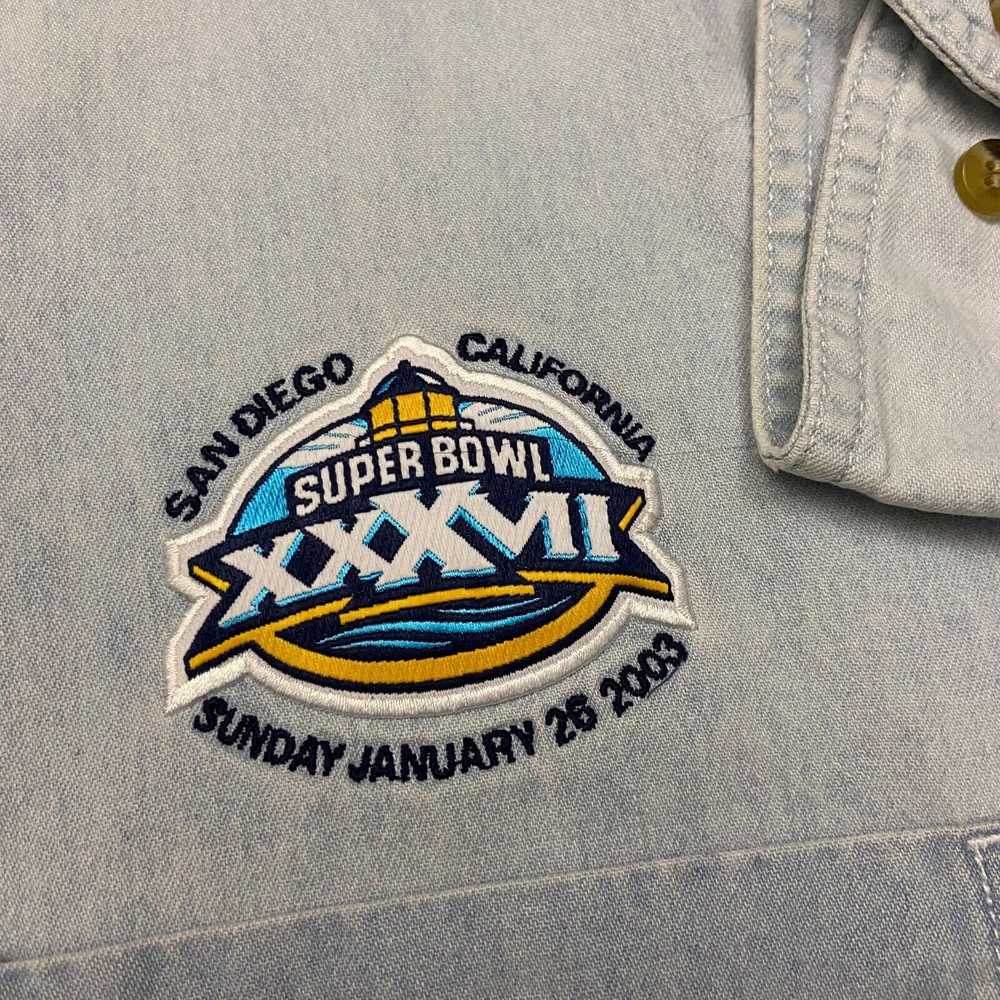 NFL × Reebok × Vintage Vintage Denim Shirt Super … - image 3