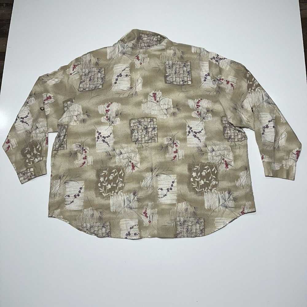 Tapestry Button Shirt Long Sleeve Women's 3X Fall… - image 3