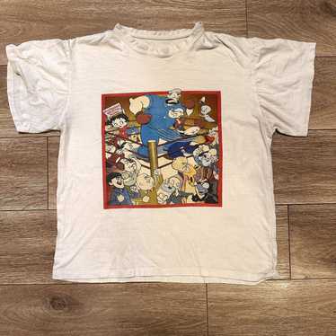 & Other Stories Vintage 90s Cartoon Tagless White… - image 1