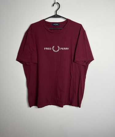 Fred Perry Tshirt Fred Perry big logo spellout gre