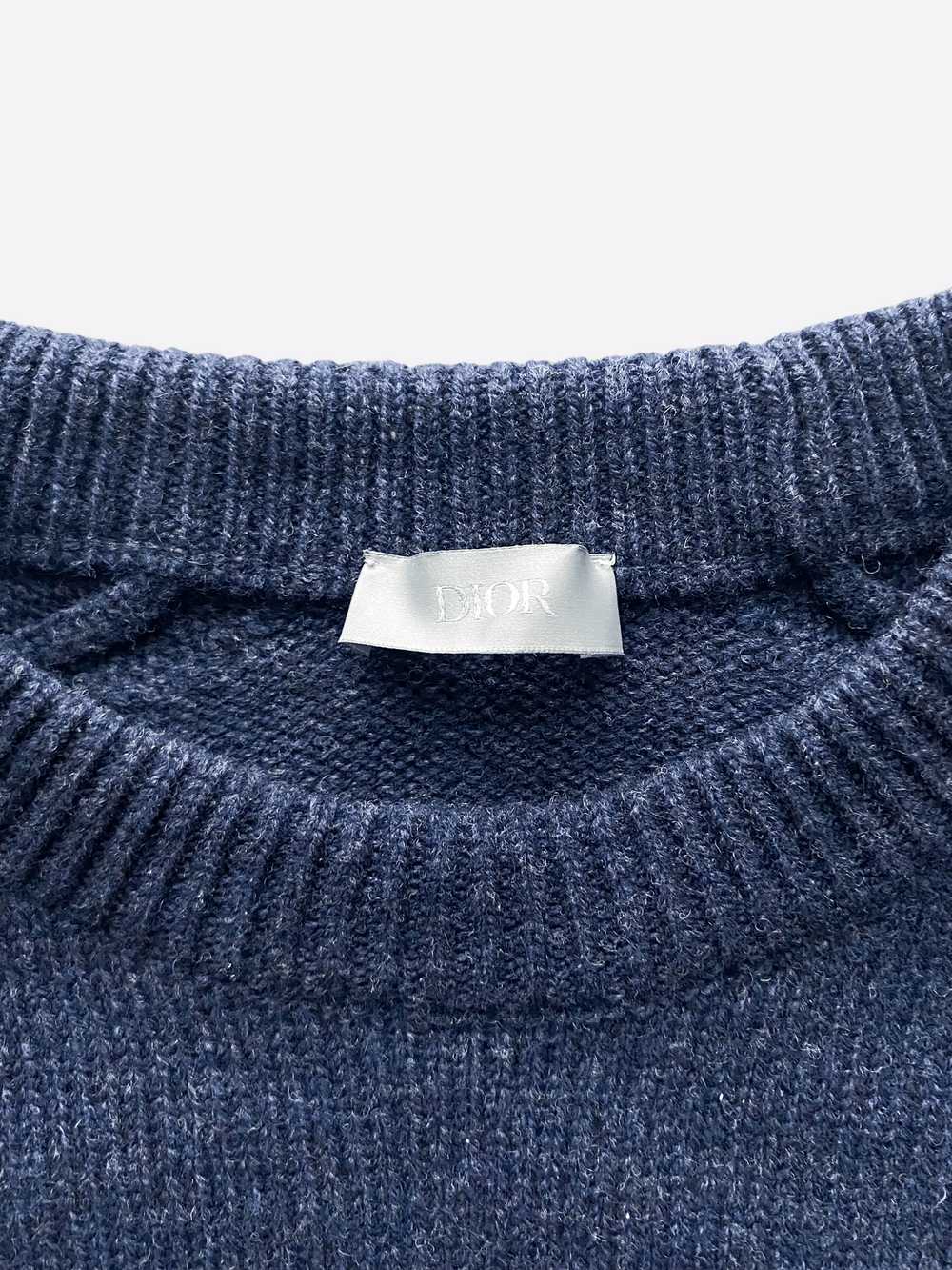 Dior Christian Dior Navy Atelier Wool Knitted Swe… - image 4