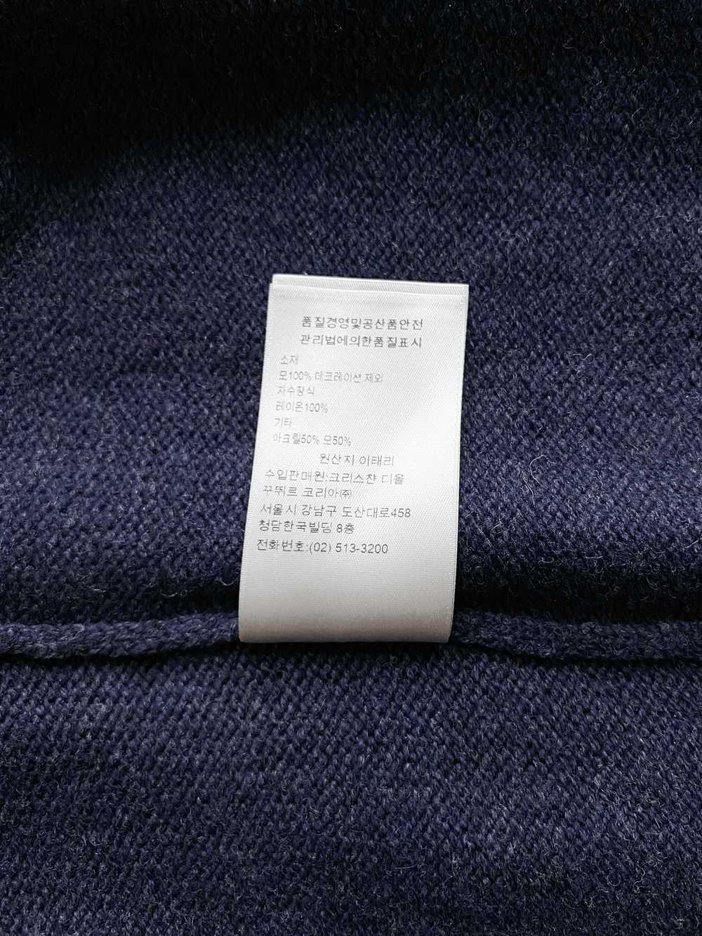 Dior Christian Dior Navy Atelier Wool Knitted Swe… - image 8