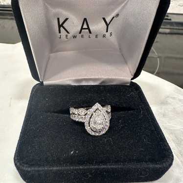 Kay Diamond Engagement Ring 1 ct tw Pear & Round … - image 1