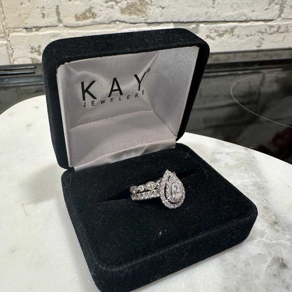 Kay Diamond Engagement Ring 1 ct tw Pear & Round … - image 3